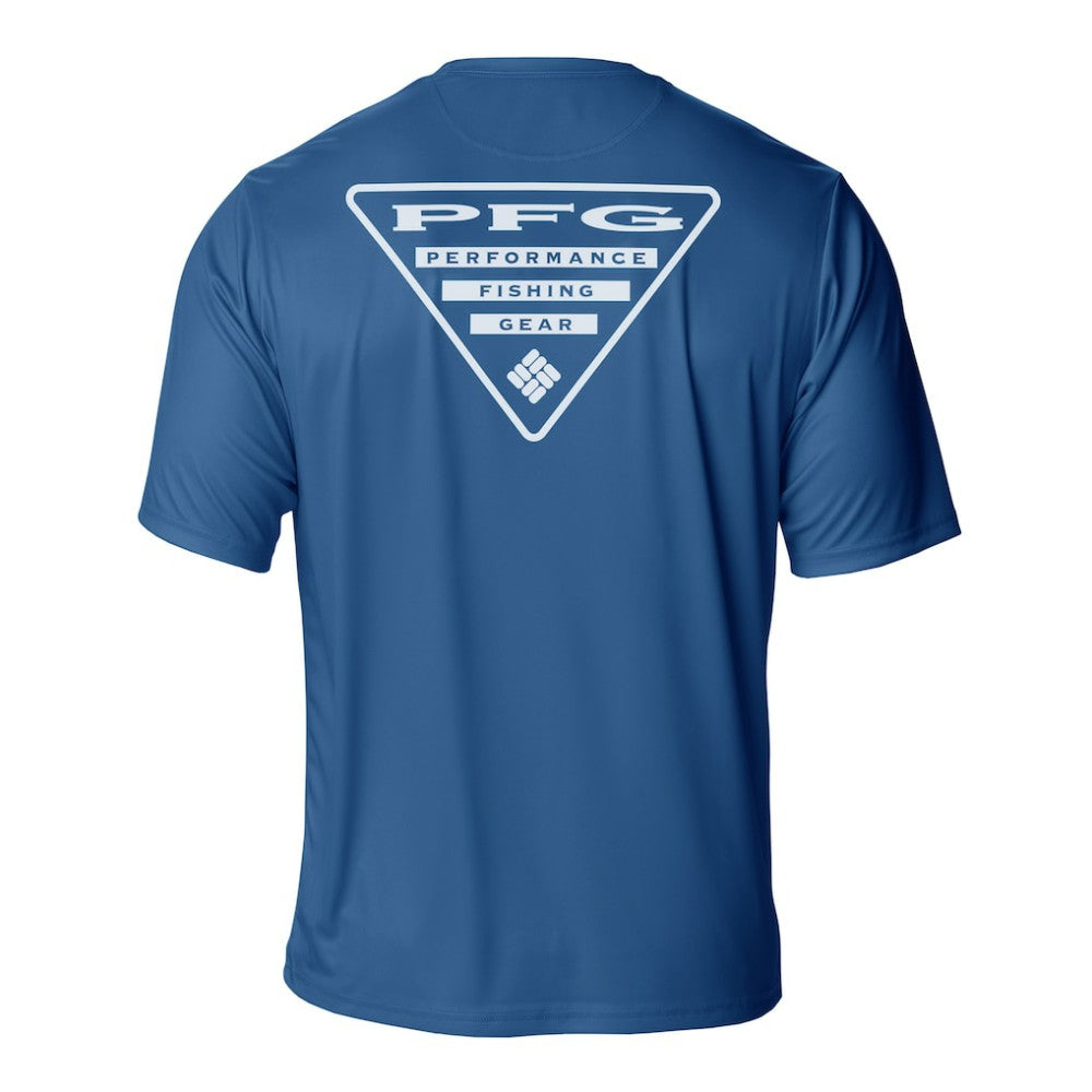 New York Rangers Columbia PFG Terminal Tackle Omni-Shade T-Shirt - Blue T-shirts