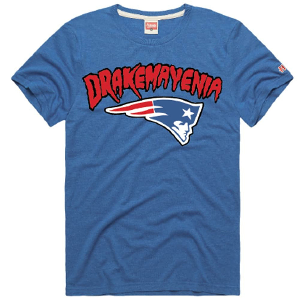 Drake Maye New England Patriots Homage Unisex Drakemayenia Tri-Blend T-Shirt - Royal on sale