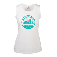 Cleveland Guardians Levelwear Women's Macy Spring Training Badge Bold Tank Top White