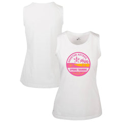 Houston Astros Levelwear Women's Macy Spring Training Badge Bold Tank Top White