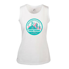 Athletics Levelwear Women's Macy Spring Training Badge Bold Tank Top White
