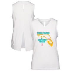 Boston Red Sox Levelwear Women's 2026 Spring Training Paisley Ball Bold Tank White