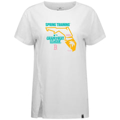 Boston Red Sox Levelwear Women's 2026 Spring Training Influx Ball Bold T-Shirt White