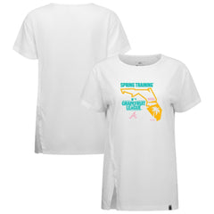 Atlanta Braves Levelwear Women's 2026 Spring Training Influx Ball Bold T-Shirt White