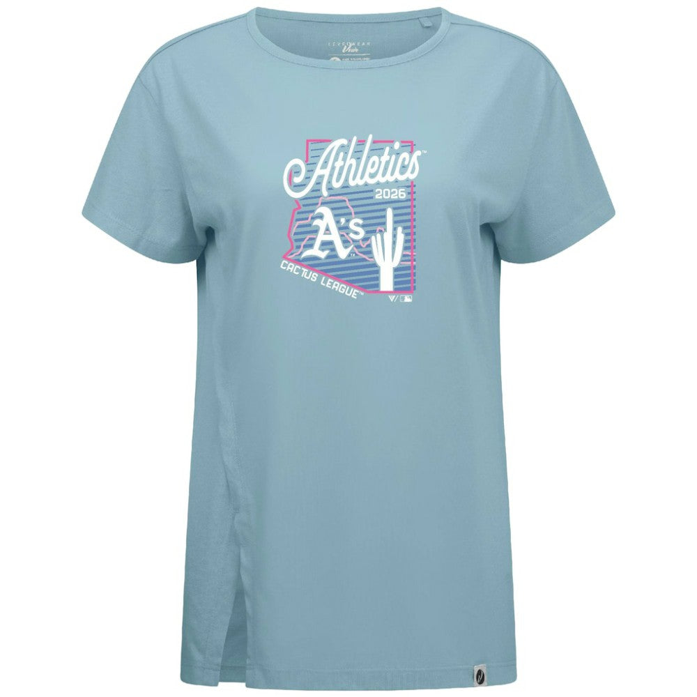 Athletics Levelwear Women's Influx Spring Training Sunrise Bold T-Shirt Blue