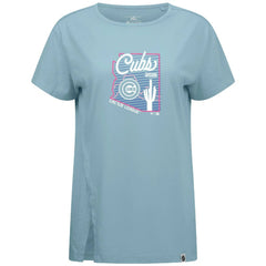 Chicago Cubs Levelwear Women's Influx Spring Training Sunrise Bold T-Shirt Blue