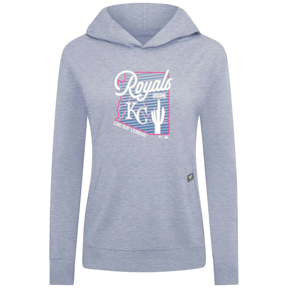 Kansas City Royals Levelwear Women's Relay Spring Training Sunrise Bold Hoodie Light Blue