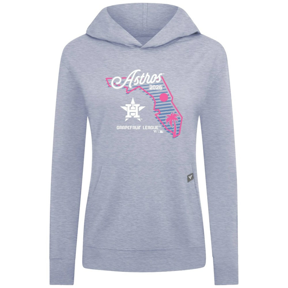Houston Astros Levelwear Women's Relay Spring Training Sunrise Bold Hoodie Light Blue