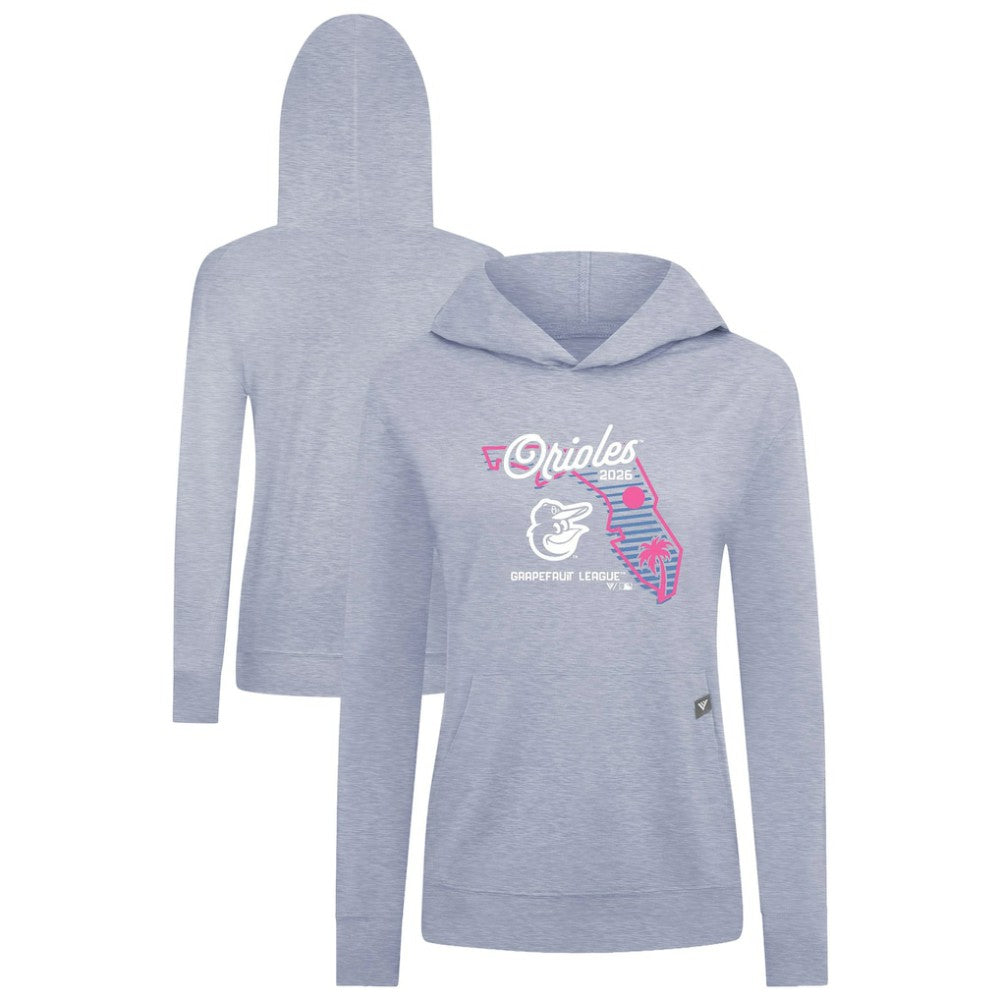 Baltimore Orioles Levelwear Women's Relay Spring Training Sunrise Bold Hoodie Light Blue