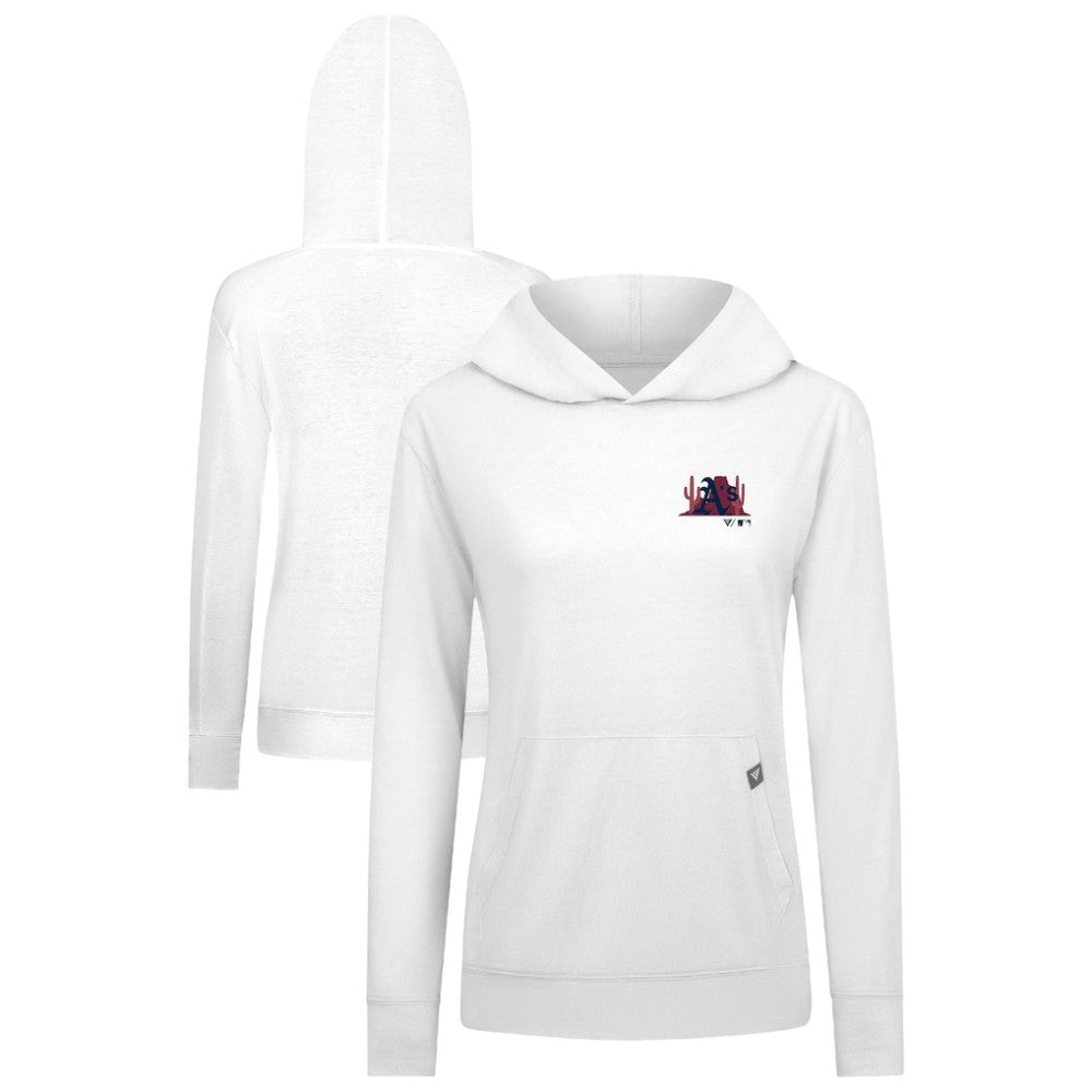 Athletics Levelwear Women's Relay Spring Break Panoramic Bold Hoodie White