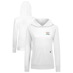 New York Yankees Levelwear Women's Relay Spring Break Panoramic Bold Hoodie White