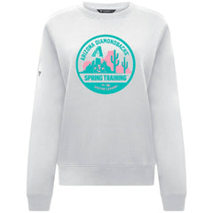 Arizona Diamondbacks Levelwear Women's Yvette Spring Training Badge Bold Sweatshirt White