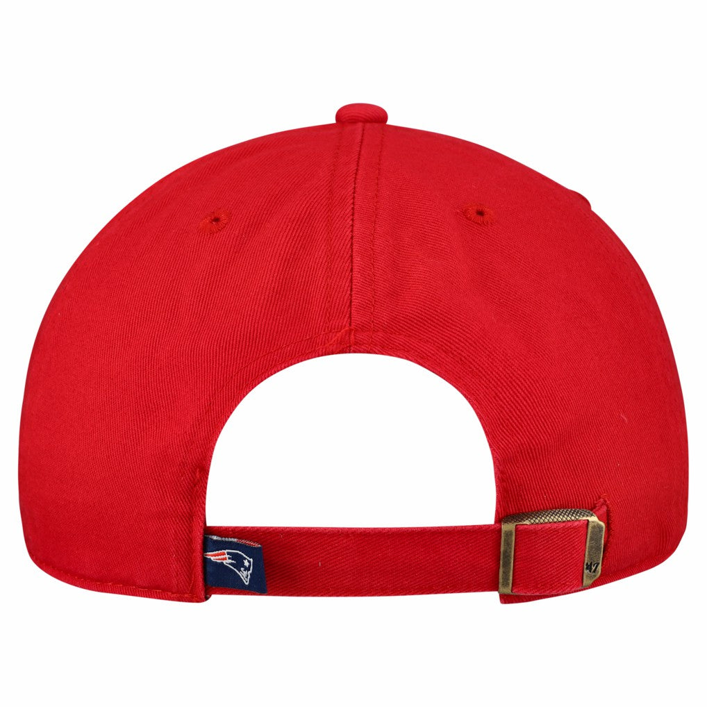New England Patriots '47 Clean Up Primary Logo Adjustable Hat - Red discount