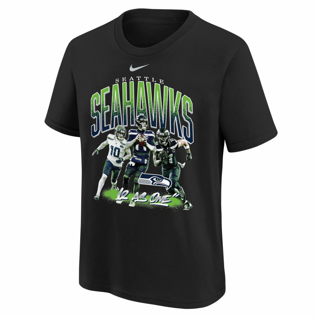Seattle Seahawks Youth 12 As One T-Shirt - Black discount