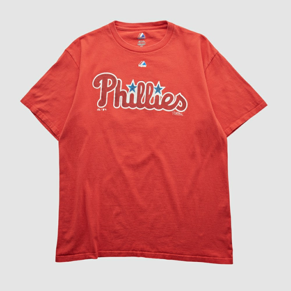 Philadelphia Phillies Majestic 2000s T-shirt Red Vintage