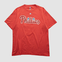 Philadelphia Phillies Majestic 2000s T-shirt Red Vintage