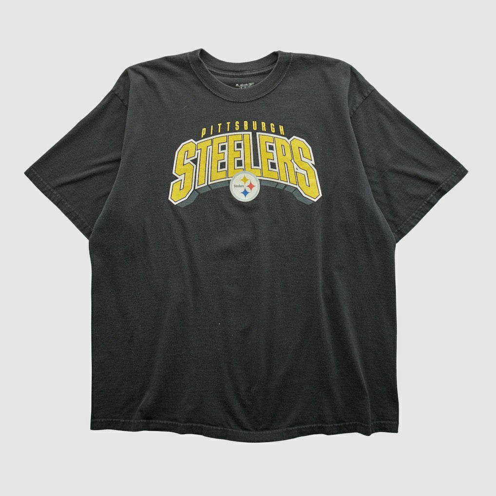 Pittsburgh Steelers Reebok 2000s T-shirt - Black Vintage on sale