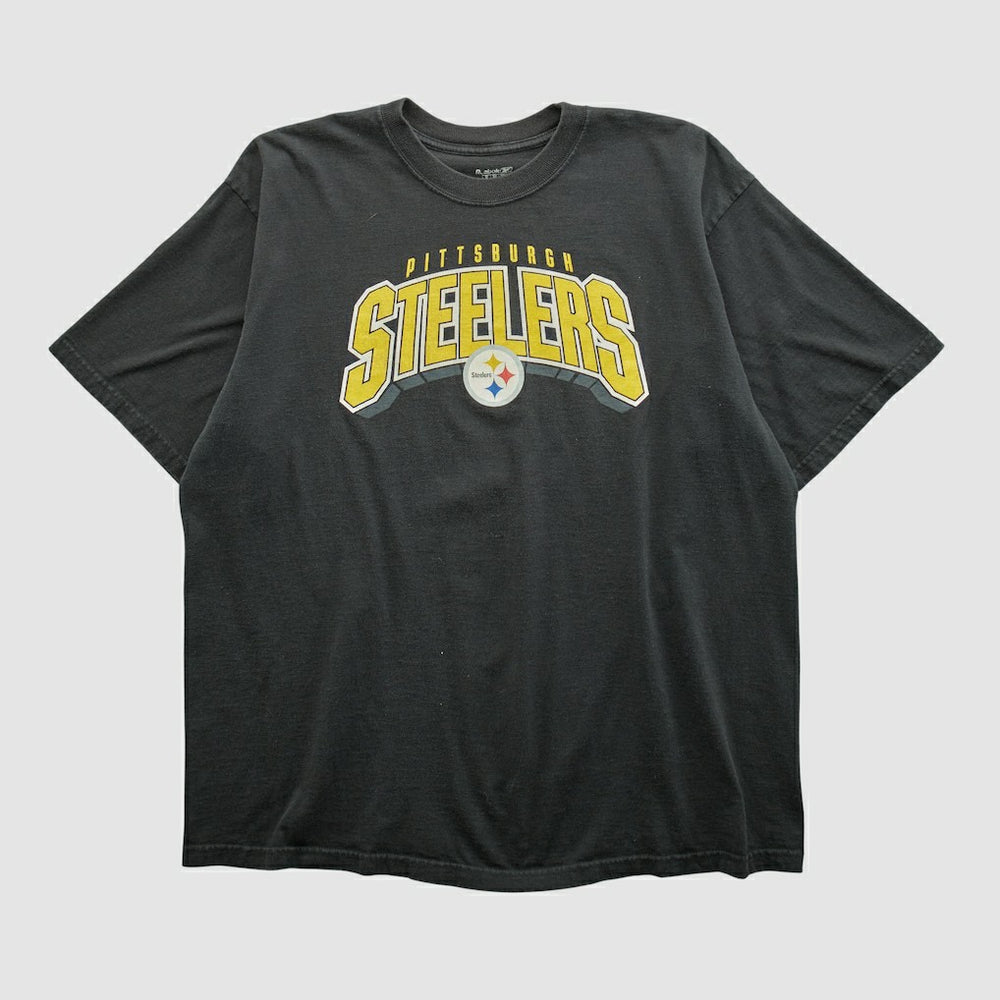 Pittsburgh Steelers Reebok 2000s T-shirt - Black Vintage on sale
