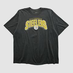 Pittsburgh Steelers Reebok 2000s T-shirt - Black Vintage on sale