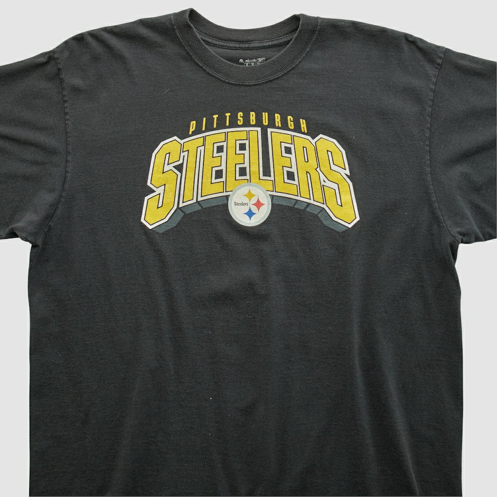 Pittsburgh Steelers Reebok 2000s T-shirt - Black Vintage on sale