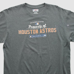Houston Astros Majestic 2000s T-shirt Dark Heather Gray Vintage