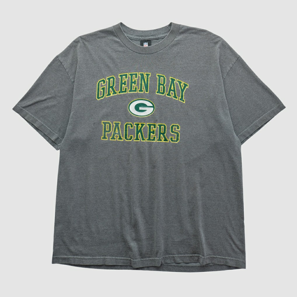 Green Bay Packers NFL 2010s T-shirt - Dark Heather Gray Vintage discount
