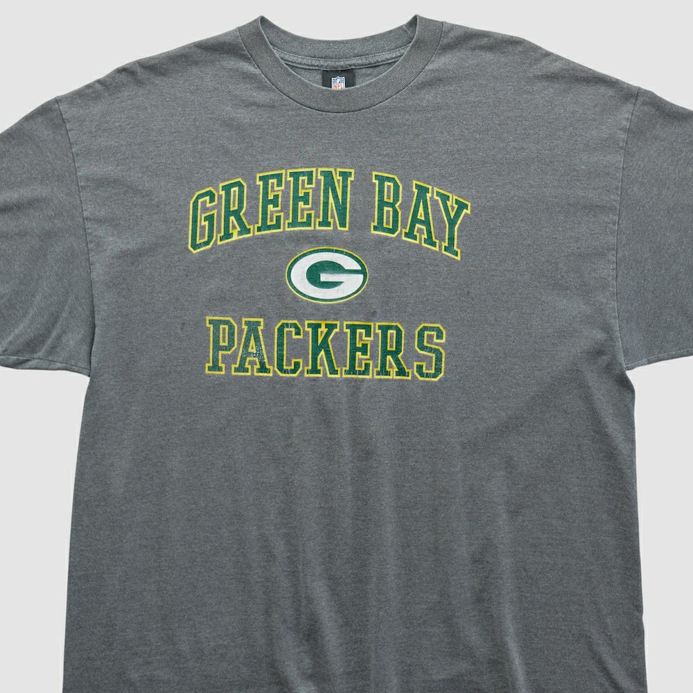 Green Bay Packers NFL 2010s T-shirt - Dark Heather Gray Vintage discount