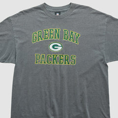 Green Bay Packers NFL 2010s T-shirt - Dark Heather Gray Vintage discount