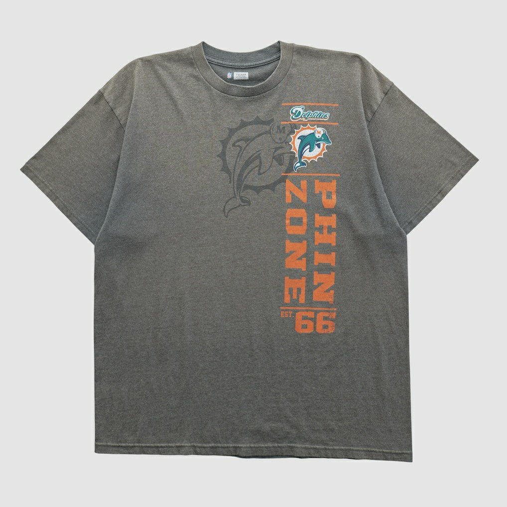Miami Dolphins NFL 2010s T-shirt - Dark Heather Gray Vintage discount