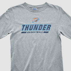Oklahoma City Thunder NBA 2010s Long Sleeve T-shirt - Heather Gray Vintage cheap