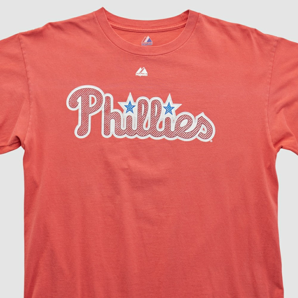 Philadelphia Phillies Majestic 2000s T-shirt Red Vintage