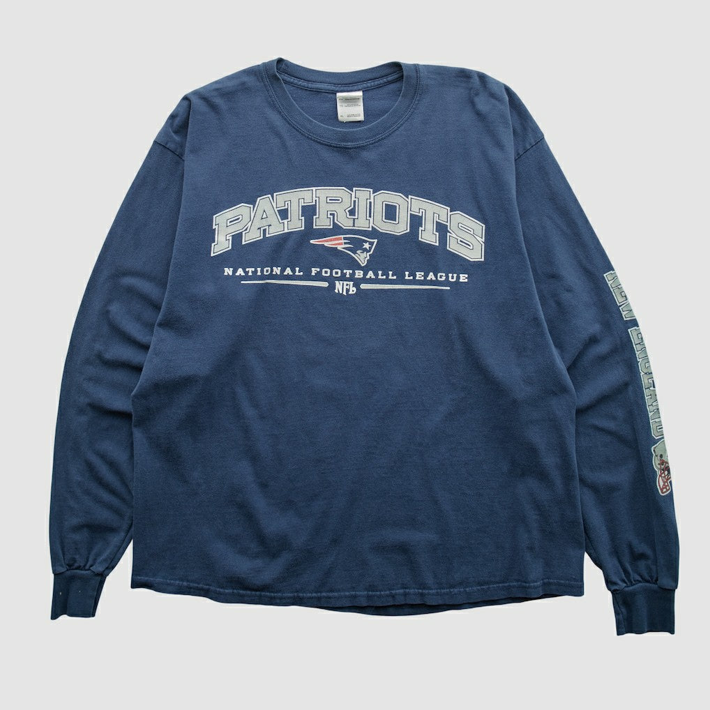New England Patriots Gildan 2000s Long Sleeve T-shirt - Navy Vintage outlet