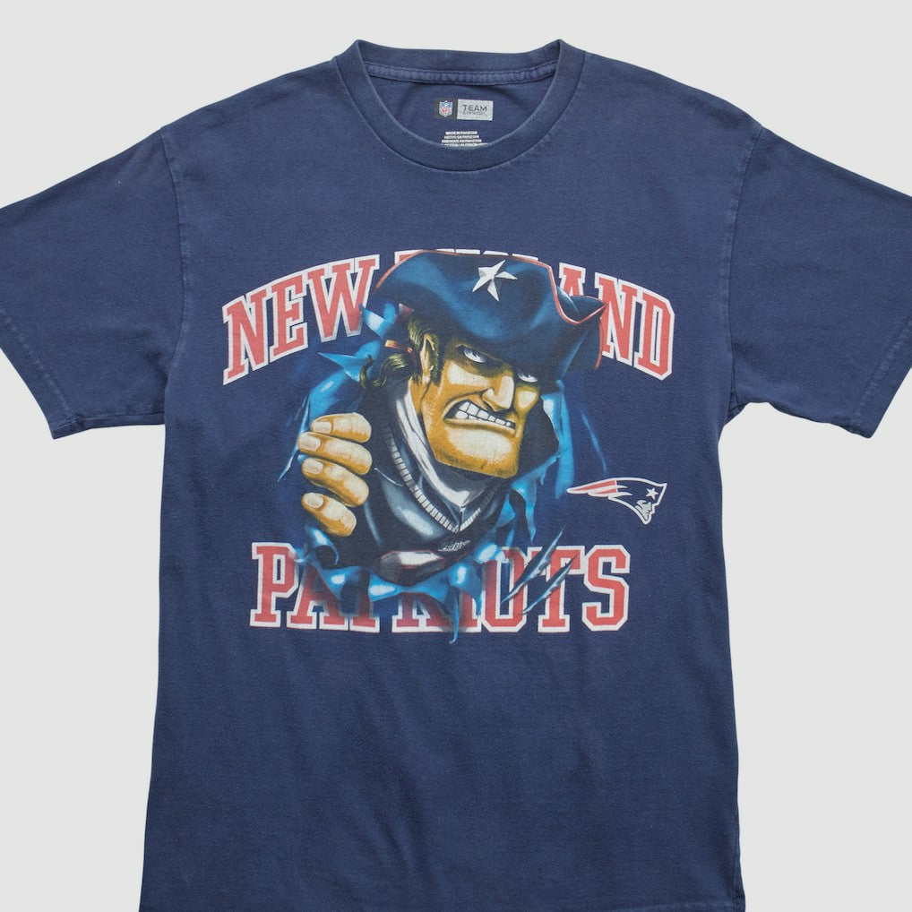 New England Patriots NFL 2010s T-shirt - Navy Vintage for sale