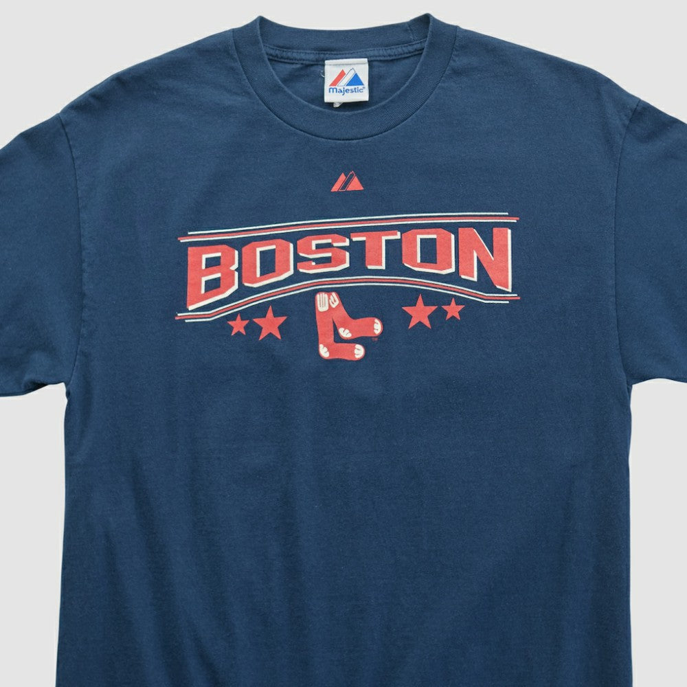 Boston Red Sox Majestic 2007 T-shirt Navy Vintage