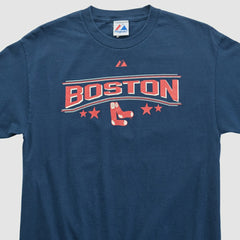 Boston Red Sox Majestic 2007 T-shirt Navy Vintage