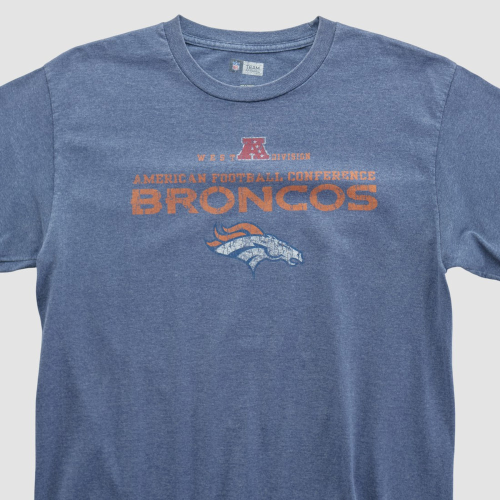 Denver Broncos NFL 2010s T-shirt - Blue Vintage discount