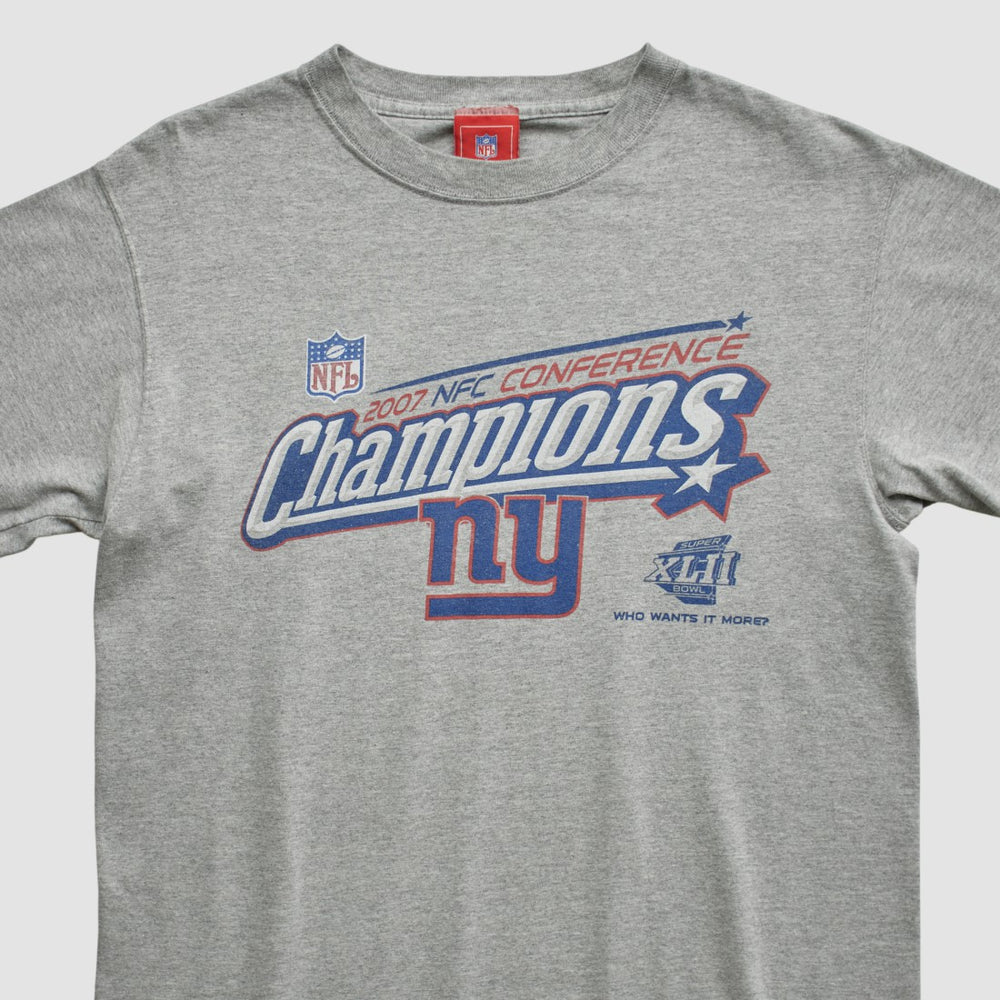 New York Giants NFL 2007 T-shirt - Heather Gray Vintage online