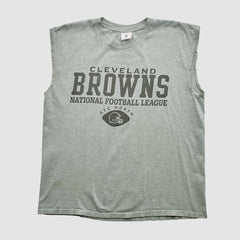 Cleveland Browns NFL 2000s Tank - Heather Gray Vintage discount