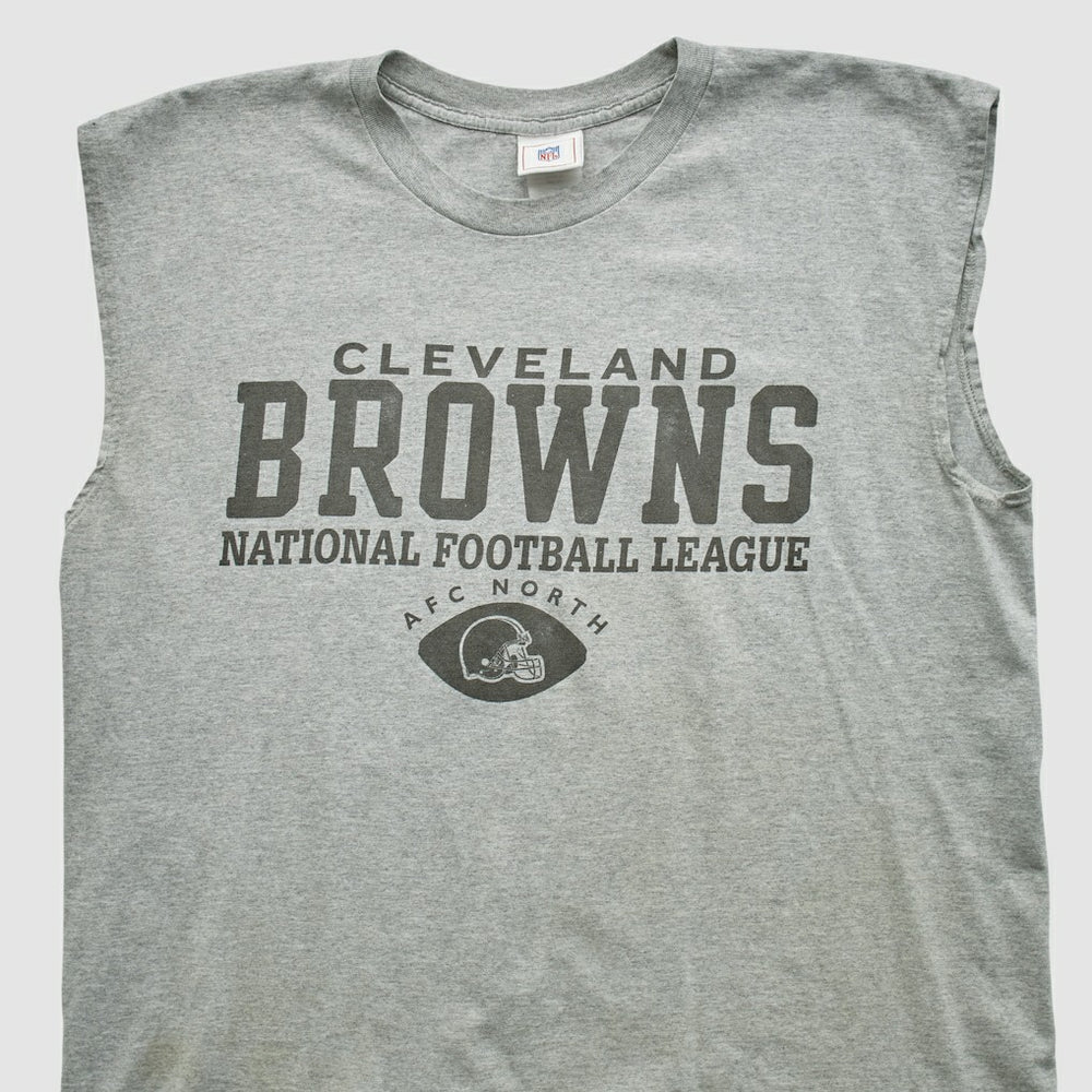 Cleveland Browns NFL 2000s Tank - Heather Gray Vintage discount