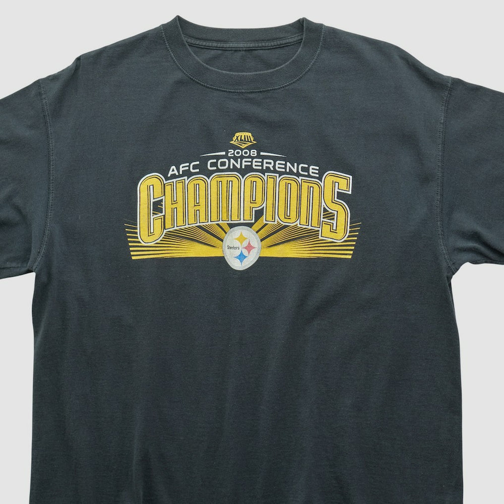 Pittsburgh Steelers 2008 T-shirt - Black Vintage outlet