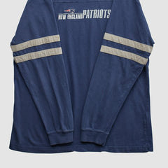 New England Patriots NFL 2000s Long Sleeve T-shirt - Navy Vintage online