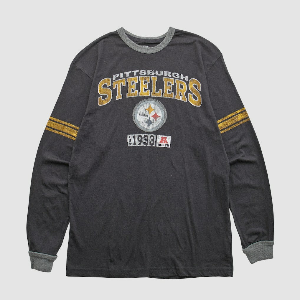 Pittsburgh Steelers NFL 2010s Long Sleeve T-shirt - Black Vintage outlet