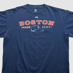 Boston Red Sox Majestic 2000s T-shirt Navy Vintage