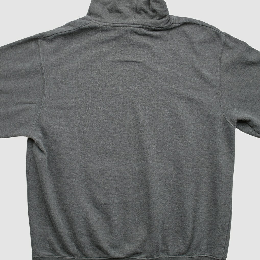 New England Patriots Majestic 2010s Hooded Pullover Sweatshirt - Charcoal Vintage on sale