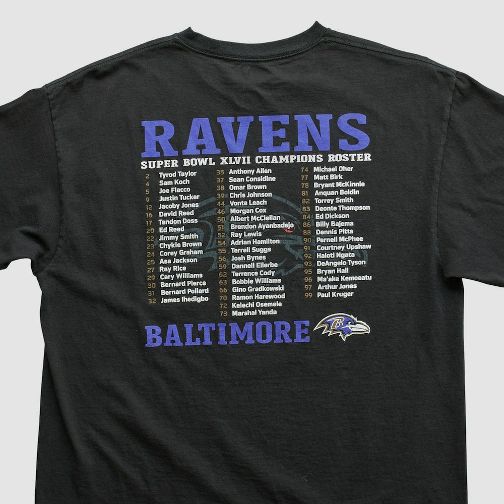 Baltimore Ravens NFL 2013 T-shirt - Black Vintage on sale