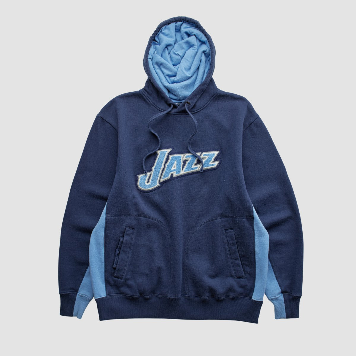 Utah Jazz NBA 2000s Hooded Pullover Sweatshirt - Navy Vintage discount
