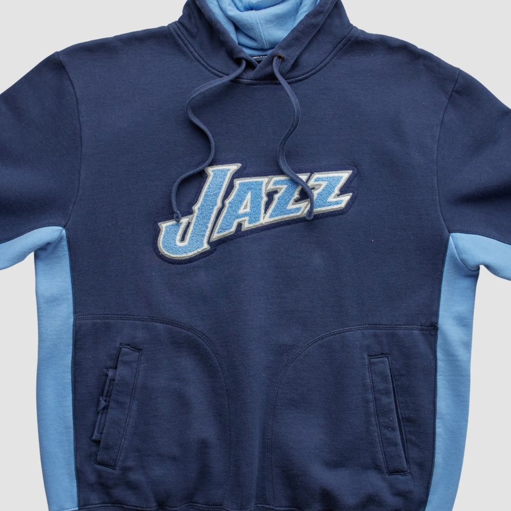 Utah Jazz NBA 2000s Hooded Pullover Sweatshirt - Navy Vintage discount