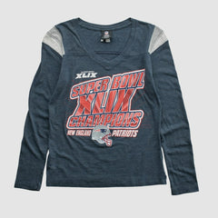 Super Bowl XLIX Team Edition Apparel 2015 Long Sleeve T-shirt - Navy Vintage on sale