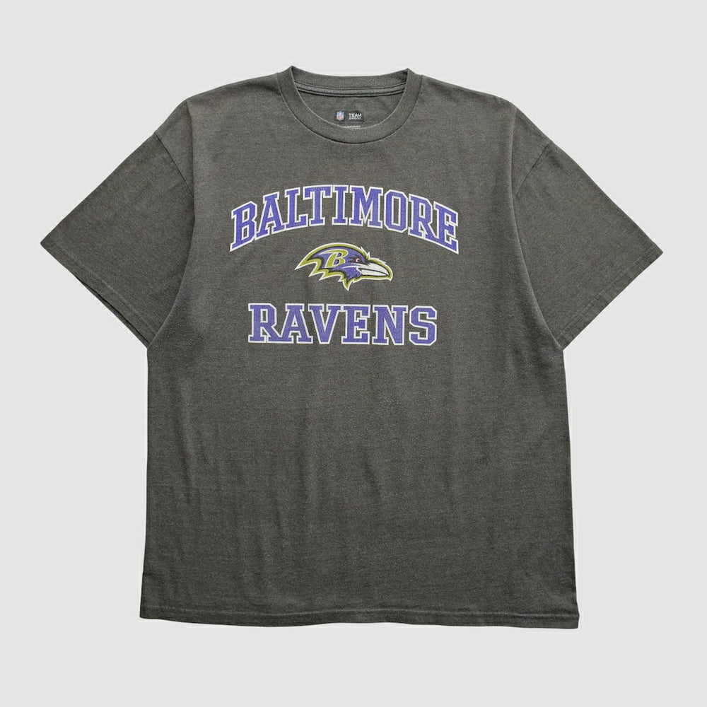 Baltimore Ravens NFL 2010s T-shirt - Dark Heather Gray Vintage discount