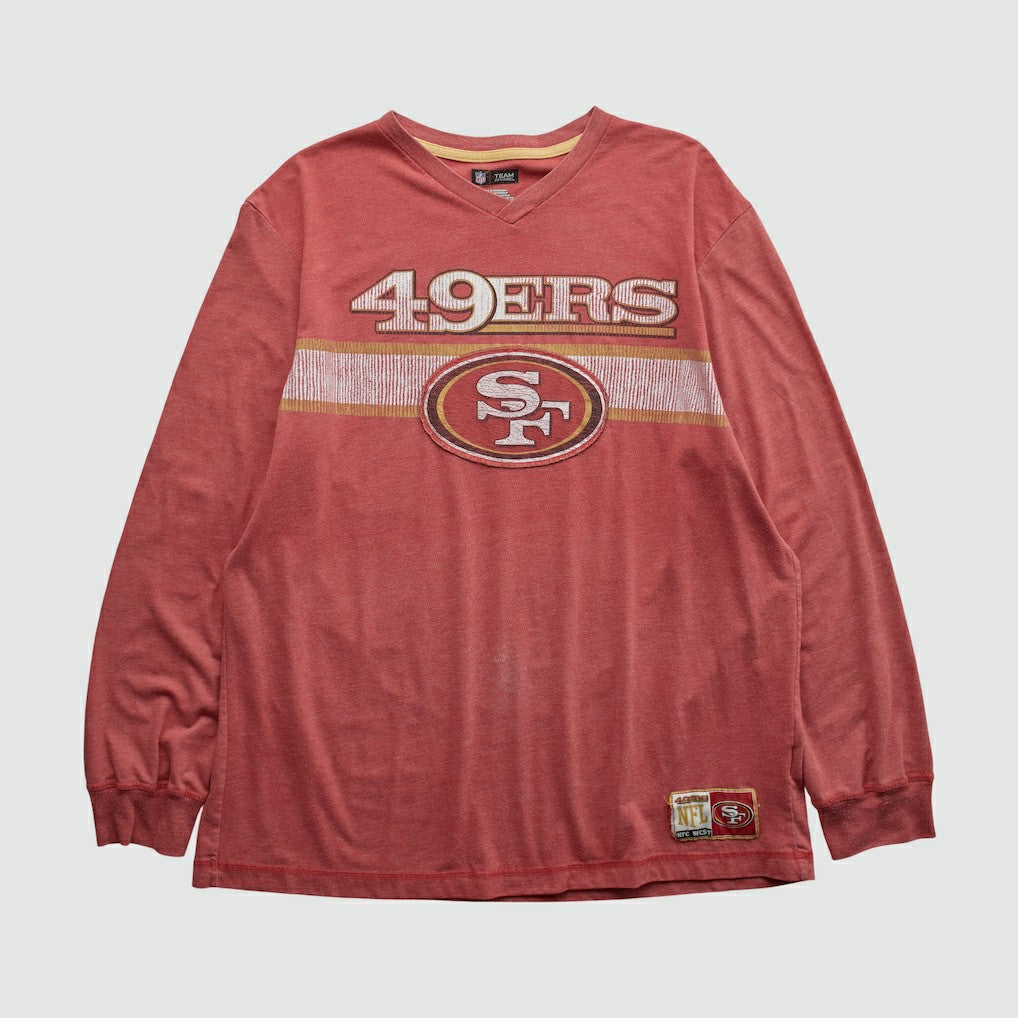 San Francisco 49ers NFL 2010s Long Sleeve T-shirt - Red Vintage cheap